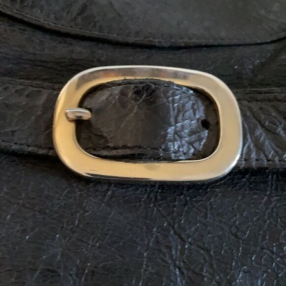 Foley & Corinna Black Leather Toggle Shoulder Bag - Picture 2 of 14